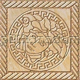Versace Marble 240302 Tozzetto Medusa Lapp. Greca Oro Sab Вставка 11,5x11,5 см