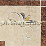 Casalgrande Padana Marte Botticino Angolo Floreale Levigato Декор 15х15 см