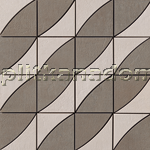 Casalgrande Padana Beton E1 (Pearl + Dark) Inserto Декор 37,5x37,5 см