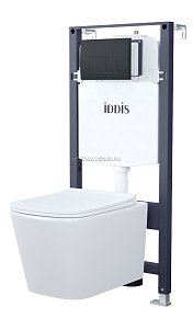 Iddis Basic BASBI02i73 Унитаз подвесной, инсталляция и клавиша смыва