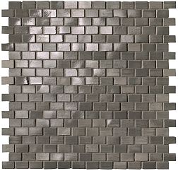 Fap Ceramiche Brickell Grey Brick Mosaico Gloss Мозаика 30x30 см