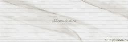 Eurotile Madison 881 Рельеф Белая Глянцевая Настенная плитка 29,5х89,5 см