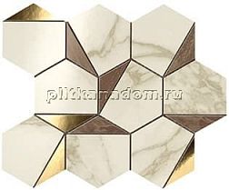 Atlas Concorde Marvel Edge Gold Hex Brown-Calacatta 25,1x29 см
