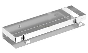 Lemark Shelf line 9771052 Полка для душа прямая с крючками