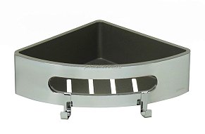 Lemark Shelf line 9771046 Полка для душа угловая с крючками