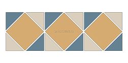 Top Cer Cubic Sheet Yellow Микс Матовая Мозаика 14,2x42,1 см