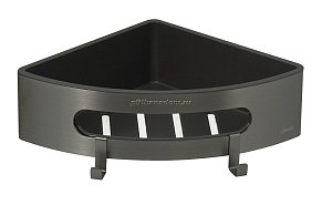 Lemark Shelf line 9776048 Полка для душа угловая с крючками