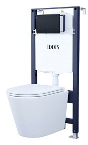 Iddis Basic BASC020i73 Унитаз подвесной, инсталляция и клавиша смыва