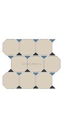 Top Cer Hong Kong Sheet Бежевая Матовая Мозаика 30x30 см