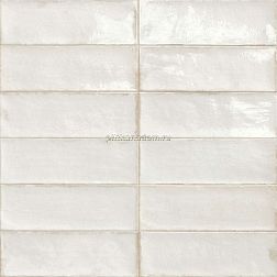 Mainzu Alboran White Белая Сатинированная Настенная плитка 10x30 см