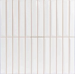 Monopole Melody White Полированная Настенная плитка 20x20 см