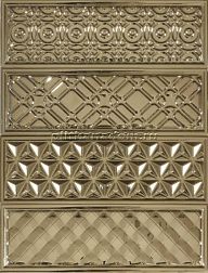 Heralgi Garden Dec Geometry PVD Oro Декор 10х30 см