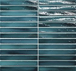 Amadis Fine Tiles Short Stick Sapphire Crackle Мозаика 29,2x29,5 (2х15) см