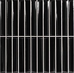 Monopole Melody Black Полированная Настенная плитка 20x20 см