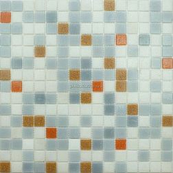NS-mosaic Econom series MIX4 Стеклянная Серая (сетка) Мозаика 32,7х32,7 (2х2) см