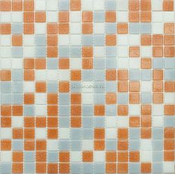 NS-mosaic Econom series MIX13 Стеклянная Серо-Розовая (сетка) 32,7х32,7 (2х2) см