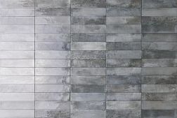 RHS Ceramiche (Rondine group) Mojave J91280 Light Grey Brick Серый Глянцевый Керамогранит 6x25 см