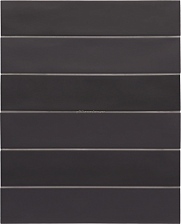 Equipe Wadi 30060 Noir Черный Матовый Керамогранит 6x30 см