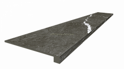 Coliseum Gres Michelangelo Дарк Ступень угловая правая 33х60 см