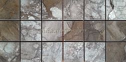 La faenza Oro Mk.OrIll1530LP Коричневая Лаппатированная Мозаика 15х30 см