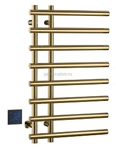 Boheme Uno Полотенцесушитель электрический круглый сухой MATT GOLD
