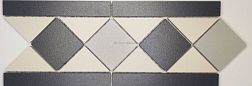 Идальго Метлахская плитка Карина Микс Матовый Бордюр 12,2x30,4 см