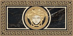 Versace Marble 240433 Rosone Levigato Nero S Laurent Панно 58,5х117,2 см