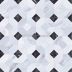 Gaya Fores Statuario Mosaico Abadia Perla Мозаика 45x45 см