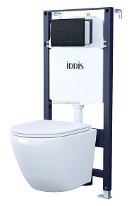 Iddis Basic BASB020i73 Унитаз подвесной, инсталляция и клавиша смыва