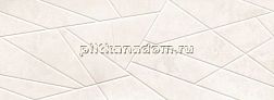 Tubadzin Lozzi Silver Str Серая Матовая Структурированная Настенная плитка 89,8х32,8 см