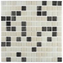 Bonaparte Мозаика стеклянная Atlantis Nero 4 мм Микс Глянцевая 2,4х2,4 31,5х31,5 см