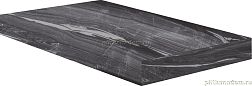 Cerdomus Luxe Angolo Dx Gradino C.Retta Black Nat. 77095 Ступень 33x120 см