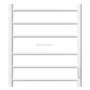 Полотенцесушитель электрический Point Аврора PN10846W П6 400x600 диммер справа, белый