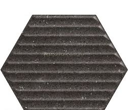 Paradyz Space Dust Nero Heksagon Struktura B Черная Матовая Настенная плитка 17,1x19,8 см