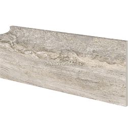 Exagres Marbles Zang. Fior Travertino Derecha Плинтус правый 18x40 см